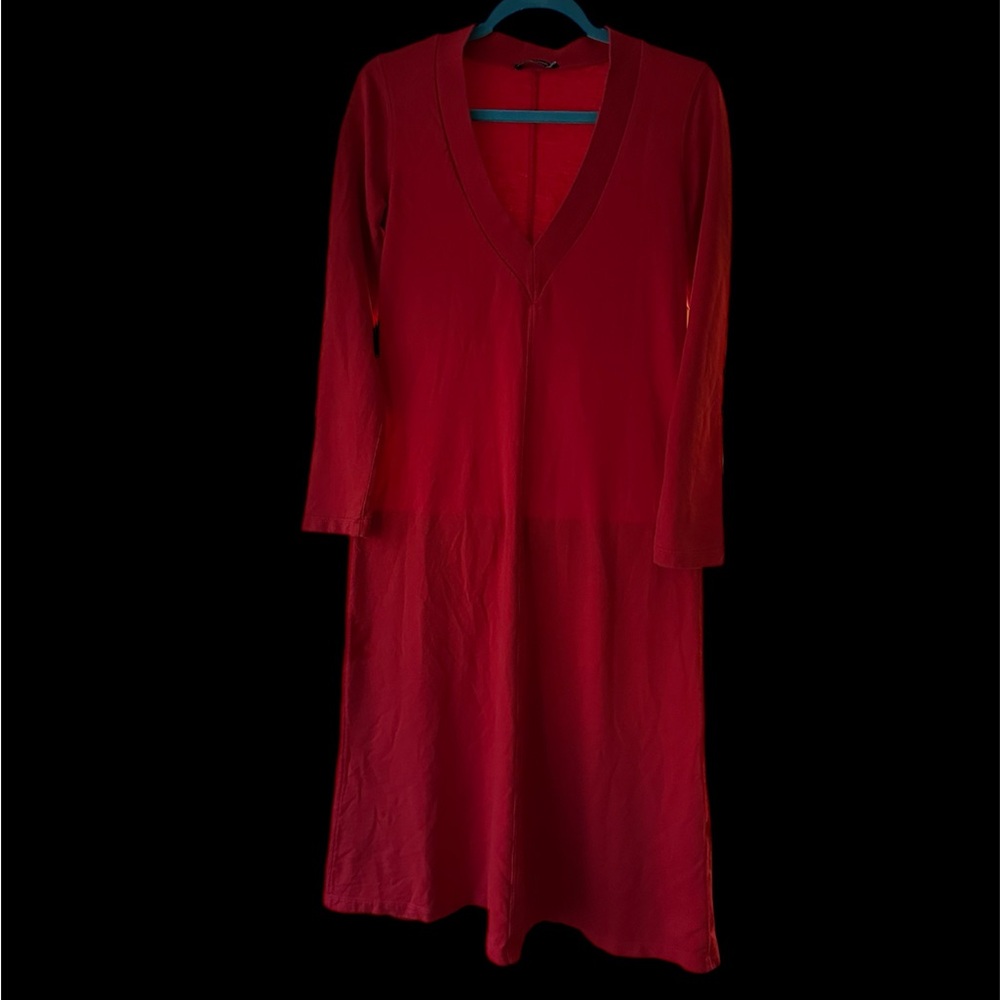 Zara Vibrant Red Long Sleeve Dress